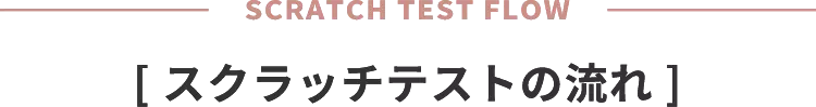 スクラッチテストの流れ